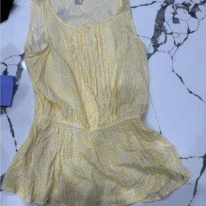 Kenar Light Yellow Patterned Blouse